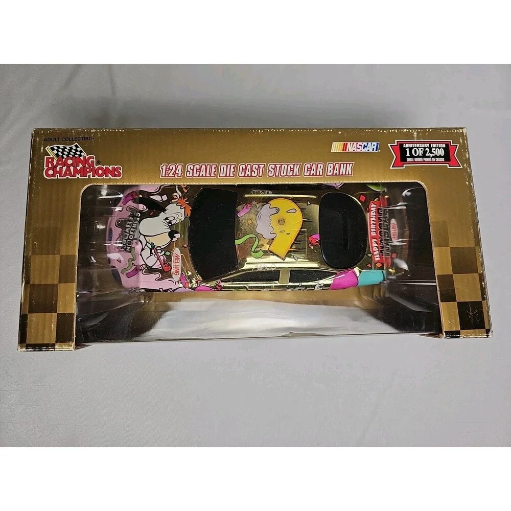 Lake Speed #9 Gold CartoonNetwork Ford Taurus 1998 Nascar 50th 1/24 DieCast bank